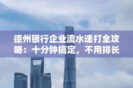 德州银行企业流水速打全攻略：十分钟搞定，不用排长队！